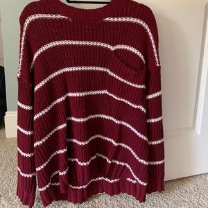 American Eagle Striped Sweater (L)